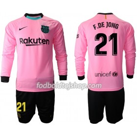 FC Barcelona Frenkie de Jong 21 Børn 3. Fodboldsæt 2020-21 L/S (+ Korte bukser)